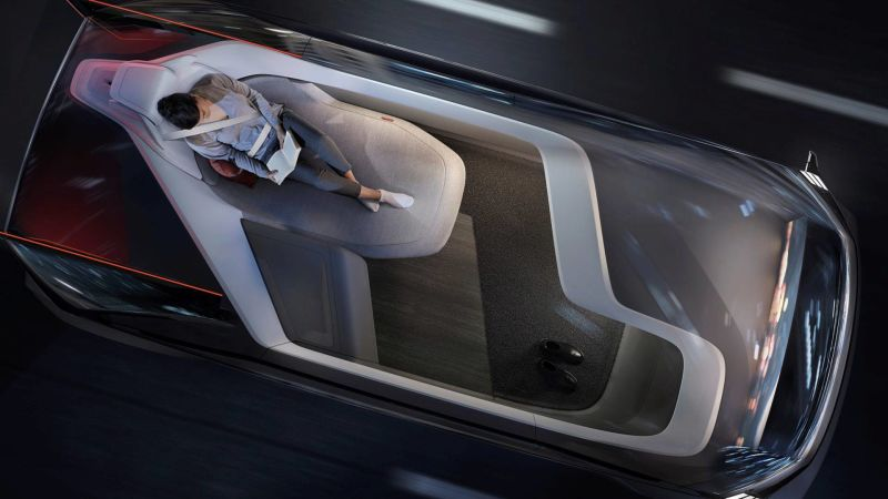 Illustration for article titled AsĂ funciona la manta que Volvo ha creado para proteger a pasajeros dormidos en caso de accidente